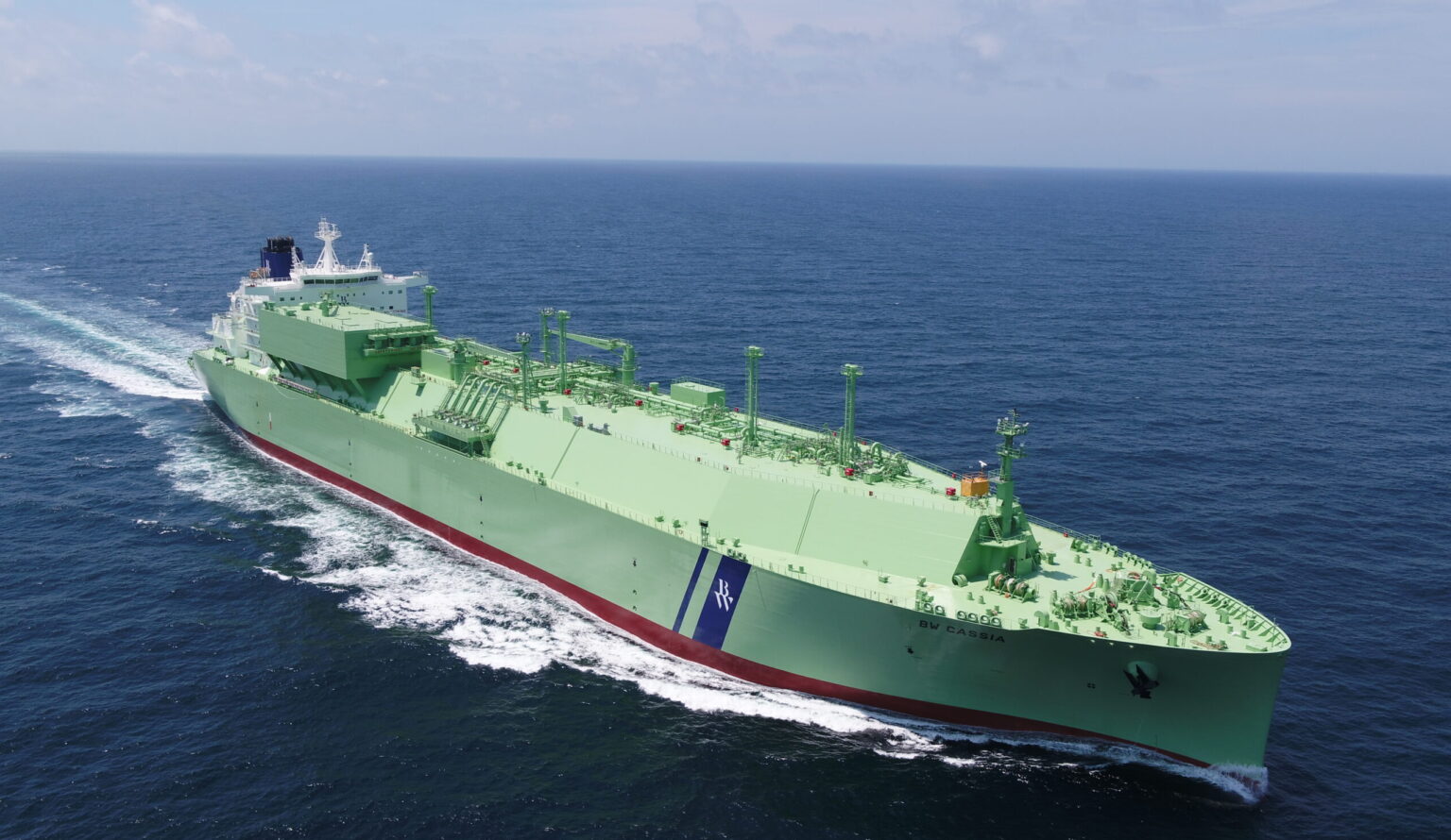 LNG ship at sea